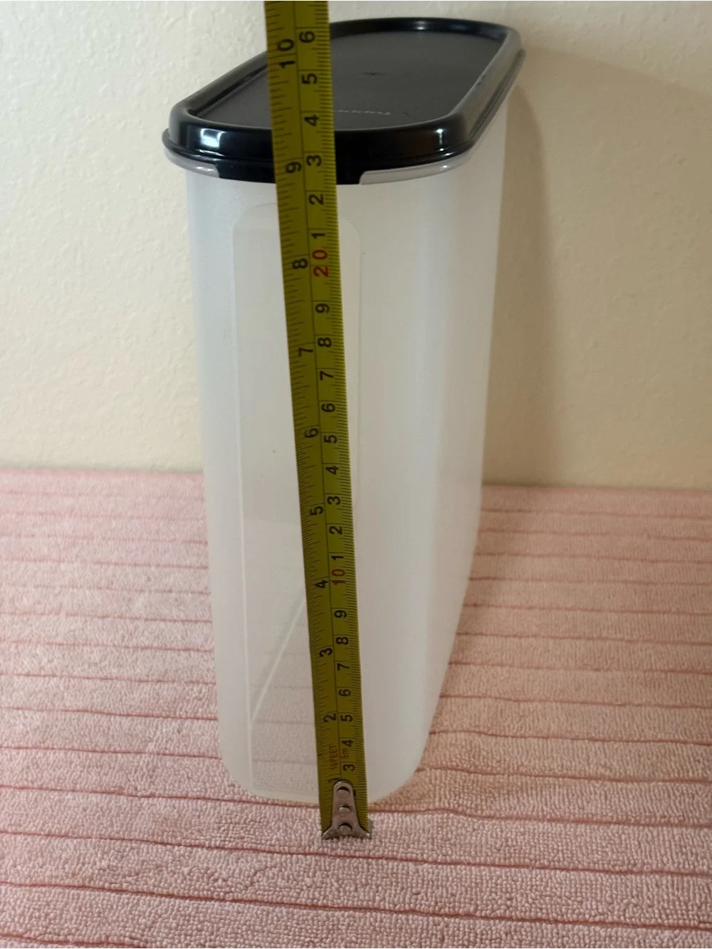 Tupperware Modular Mates with air tag  Black Lid